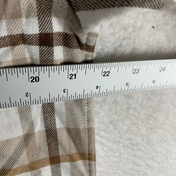 Alpine Design Flannel Shirt Women's Small White Harvest Cotton Button-Up 7040 - Picture 4 of 9